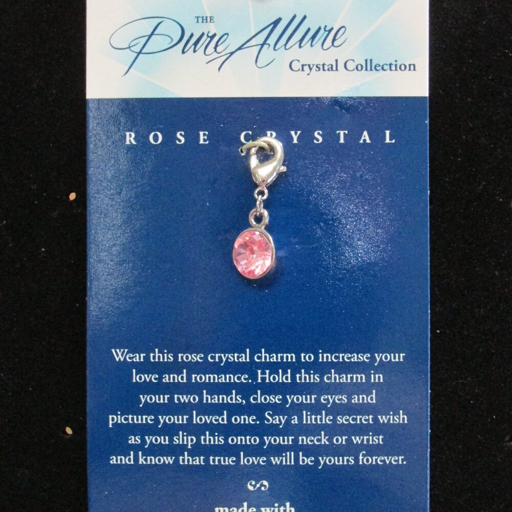 Swarovski Crystal-The Pure Allure Wishing Charms Crystal Collection "Rose"